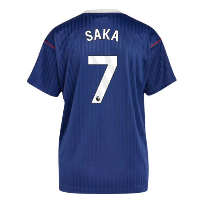 Arsenal Terrace Icons Shirt (Navy) (Saka 7)-The Soccer Shirt Hub