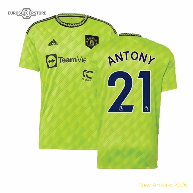 2022-2023 Man Utd Third Shirt (ANTONY 21)-The Soccer Shirt Hub