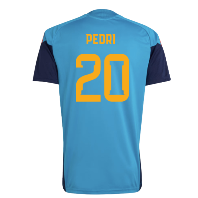 2026-2027 Spain Training Jersey (Bold Aqua) (Pedri 20)-The Soccer Shirt Hub