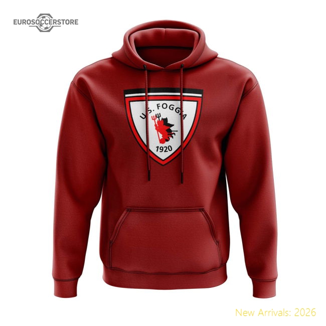 Foggia Hoody (Red)-The Soccer Shirt Hub