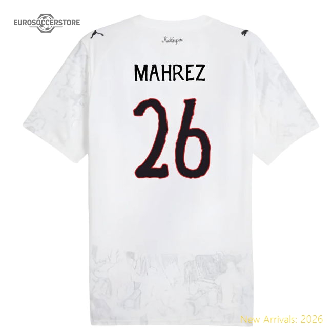 2025-2026 KIDSUPER x Manchester City CWC Shirt (White) (Mahrez 26)-The Soccer Shirt Hub