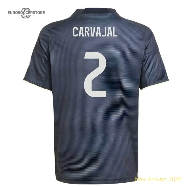 2025-2026 Real Madrid Away Shirt (Kids) (Carvajal 2)-The Soccer Shirt Hub