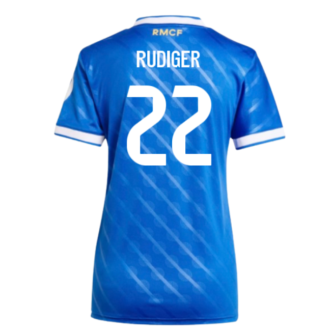 2025-2026 Real Madrid Third Shirt (Womens) (Rudiger 22)-The Soccer Shirt Hub