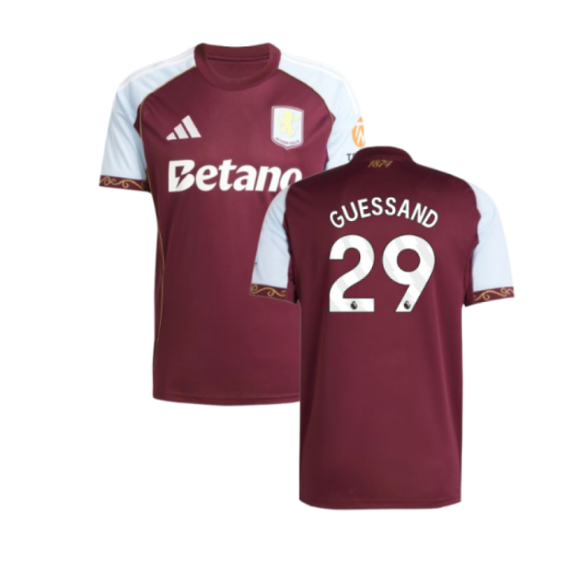 2025-2026 Aston Villa Home Shirt (Guessand 29)-The Soccer Shirt Hub