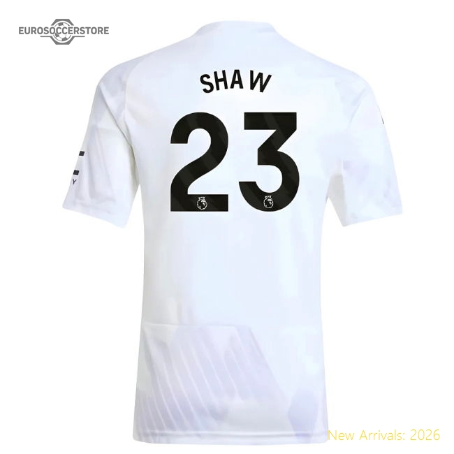 2025-2026 Man Utd Away Shirt (Kids) (Shaw 23)-The Soccer Shirt Hub