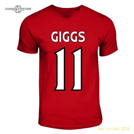Ryan Giggs Manchester United Hero T-shirt (red)-The Soccer Shirt Hub