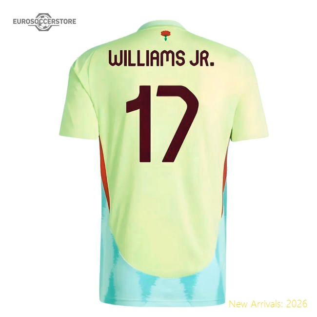 2024-2025 Spain Away Shirt (Williams JR. 17)-The Soccer Shirt Hub