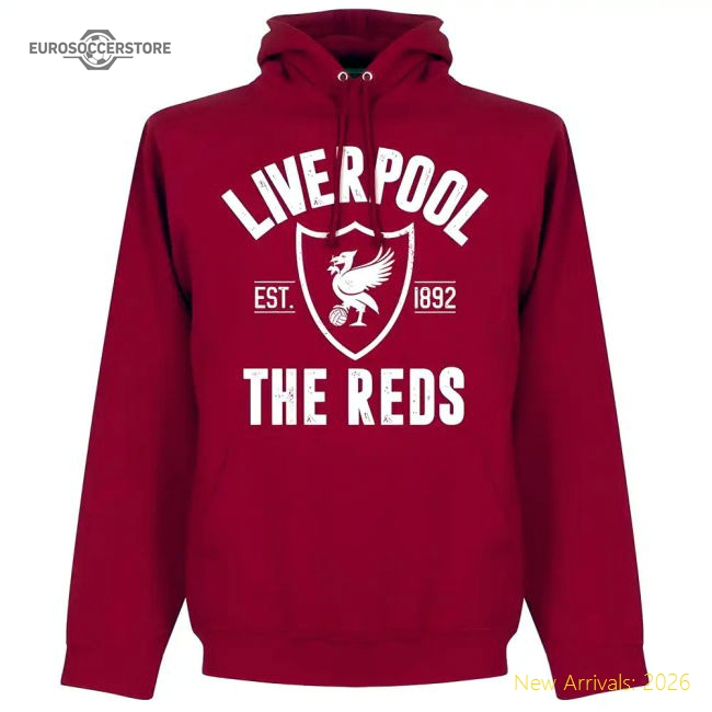 Liverpool Established Hoodie - Red-The Soccer Shirt Hub