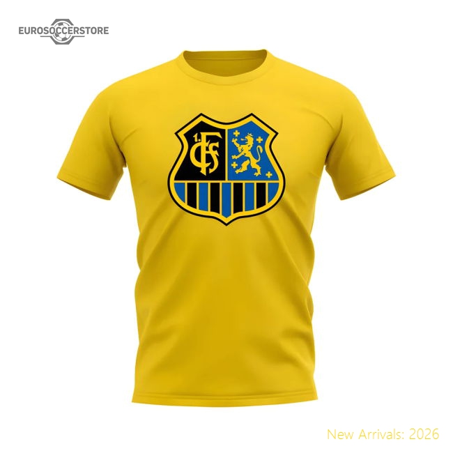 Saarbrucken Badge T-Shirt (Yellow)-The Soccer Shirt Hub