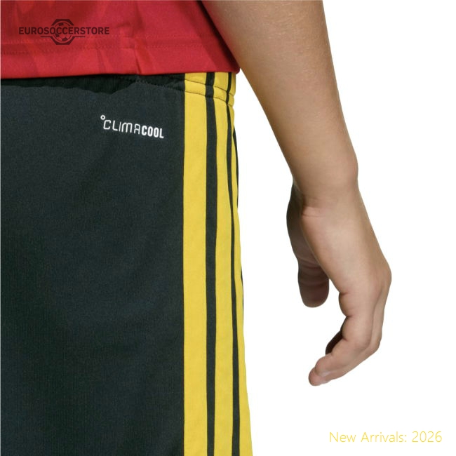 2026-2027 Belgium Home Shorts (Black) - Kids-The Soccer Shirt Hub