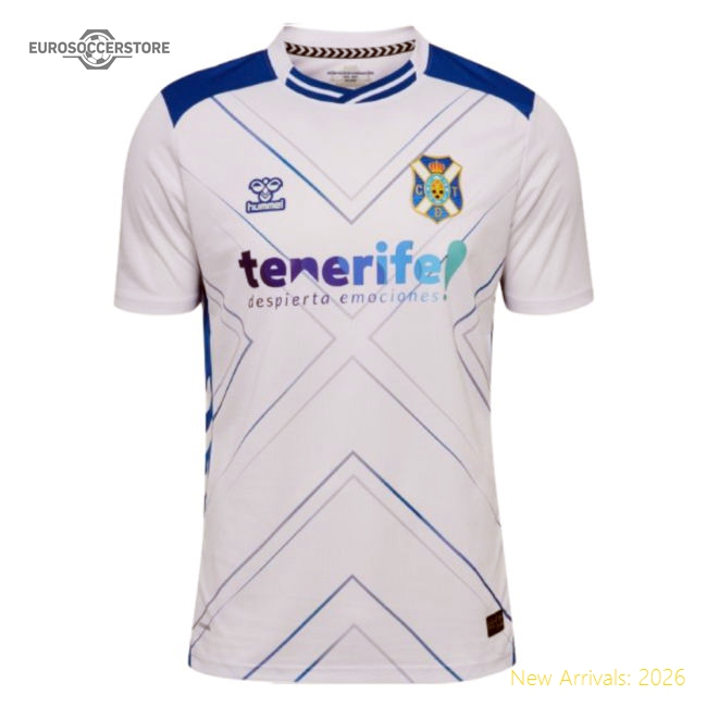 2025-2026 CD Tenerife Home Shirt (Your Name)-The Soccer Shirt Hub