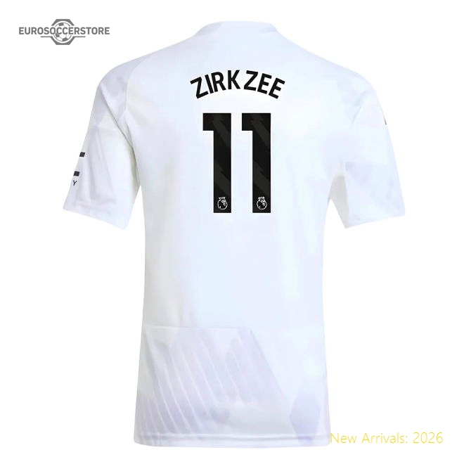 2025-2026 Man Utd Away Shirt (Kids) (Zirkzee 11)-The Soccer Shirt Hub
