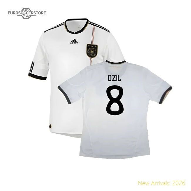 Germany 2010-11 Home Shirt ((Good) S) (OZIL 8)-The Soccer Shirt Hub