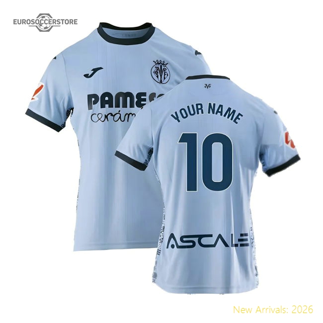 2024-2025 Villarreal Away Shirt (Your Name)-The Soccer Shirt Hub