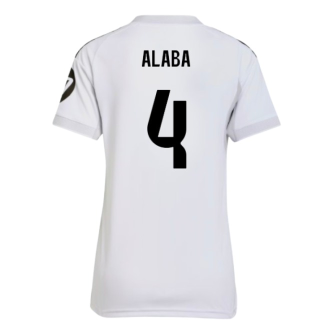 2025-2026 Real Madrid Home Shirt (Womens) (Alaba 4)-The Soccer Shirt Hub