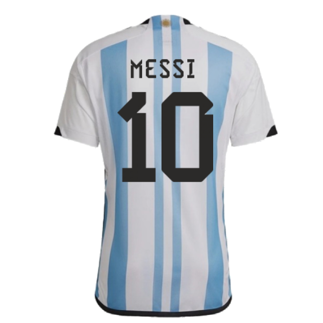 2022-2023 Argentina Home Shirt (MESSI 10)-The Soccer Shirt Hub