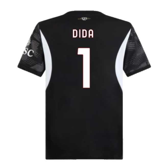 2024-2025 AC Milan Home Goalkeeper Shirt (Black) (DIDA 1)-The Soccer Shirt Hub