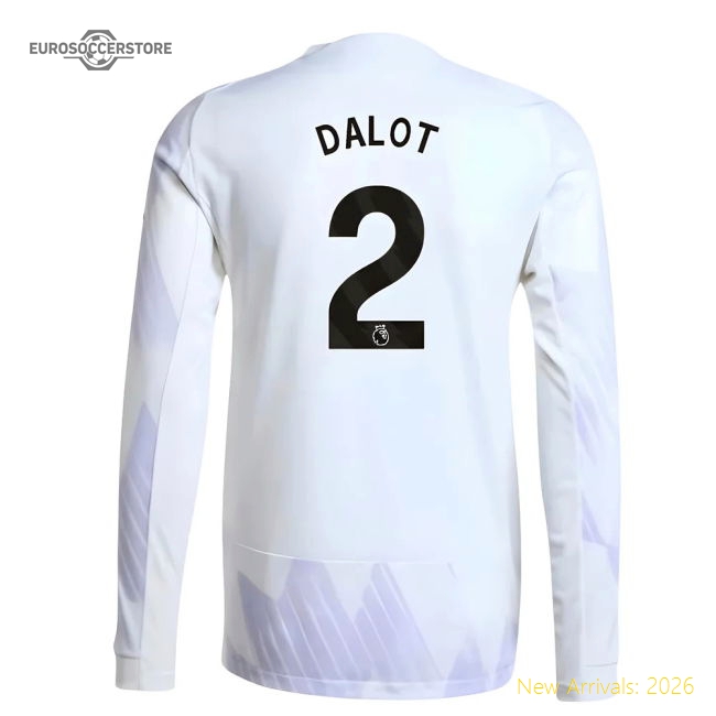 2025-2026 Man Utd Authentic Long Sleeve Away Shirt (Dalot 2)-The Soccer Shirt Hub