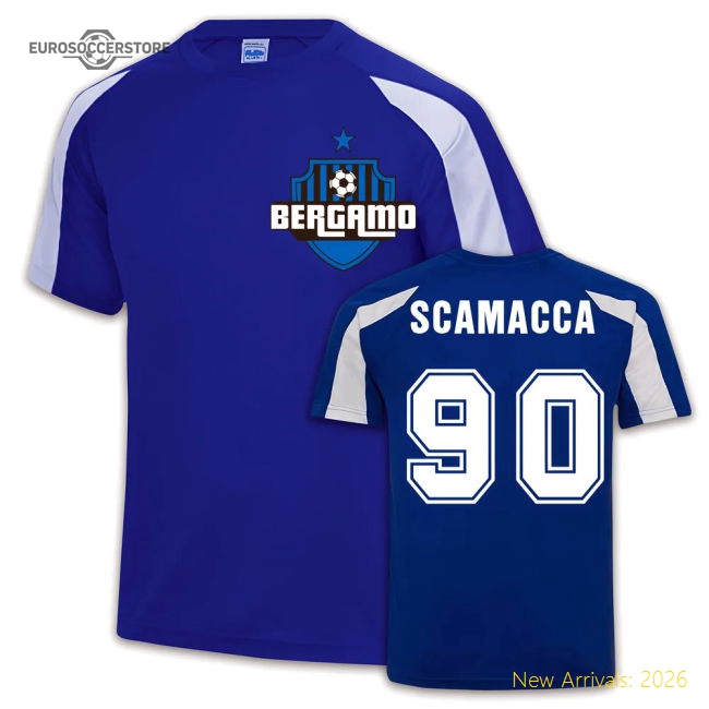 Atalanta Sports Training Jersey (Gianluca Scamacca 90)-The Soccer Shirt Hub
