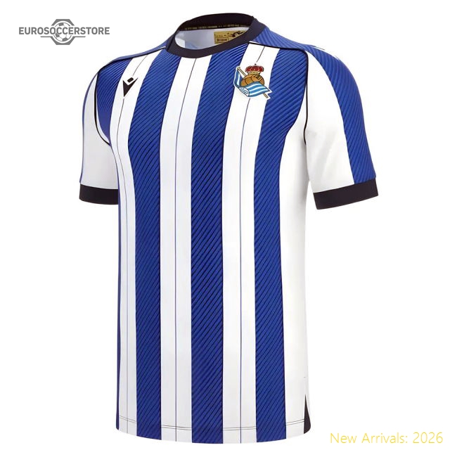 2025-2026 Real Sociedad Home Shirt (Brais Mendez 23)-The Soccer Shirt Hub