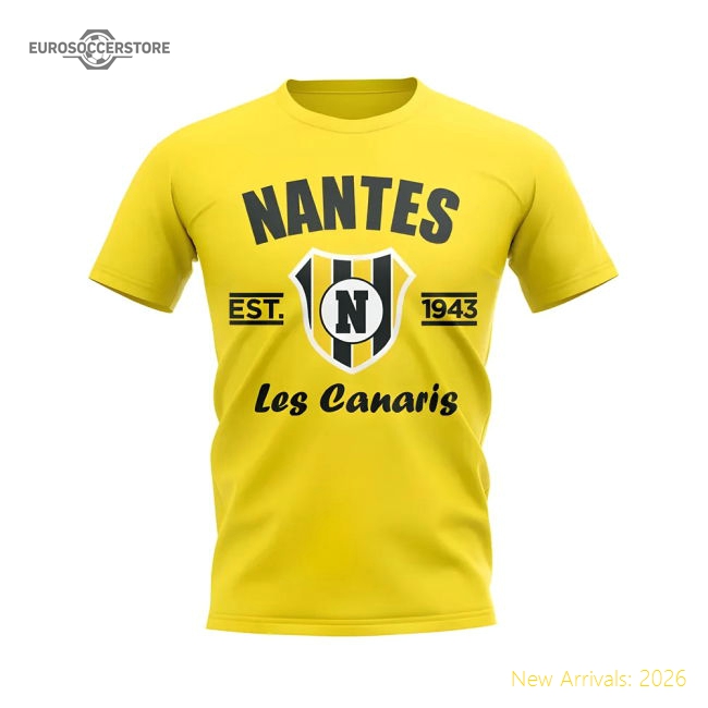 Nantes Established Football T-Shirt (Yellow)-The Soccer Shirt Hub