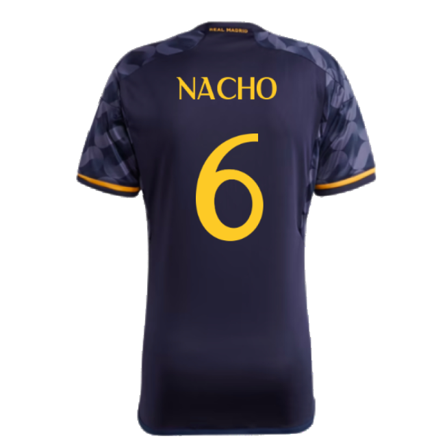2023-2024 Real Madrid Away Shirt (Nacho 6)-The Soccer Shirt Hub