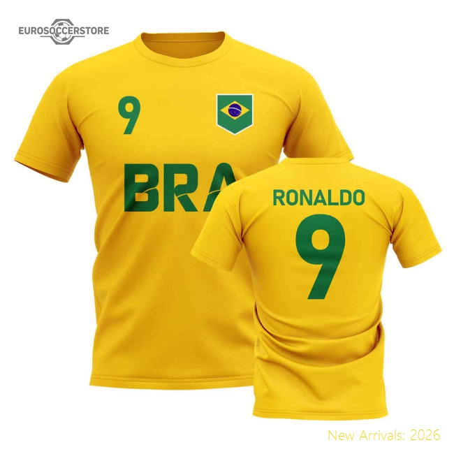 Ronaldo Country Code Hero T-Shirt (Yellow)-The Soccer Shirt Hub