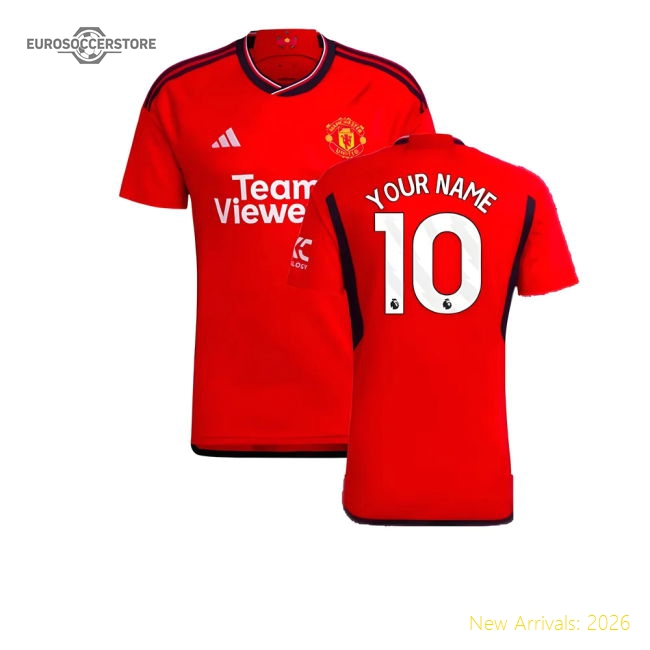 2023-2024 Man Utd Home Shirt (Your Name)-The Soccer Shirt Hub
