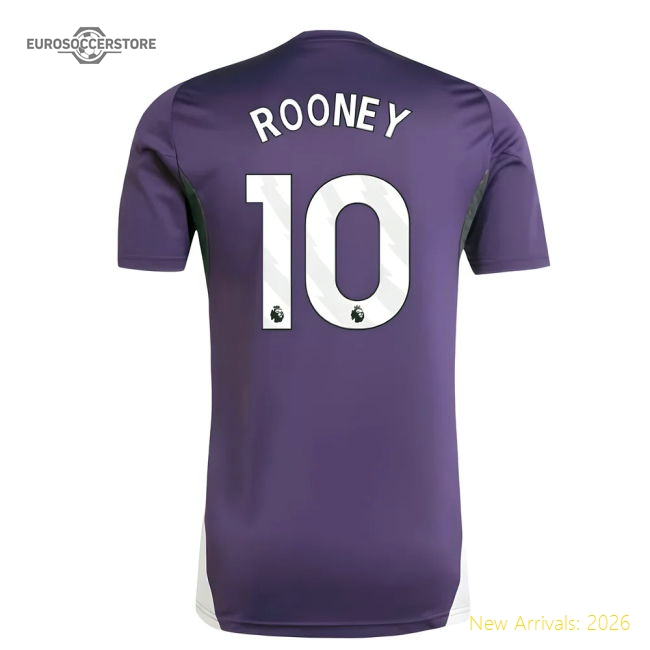 2025-2026 Man Utd Training Jersey (Aurora Plum) (Rooney 10)-The Soccer Shirt Hub