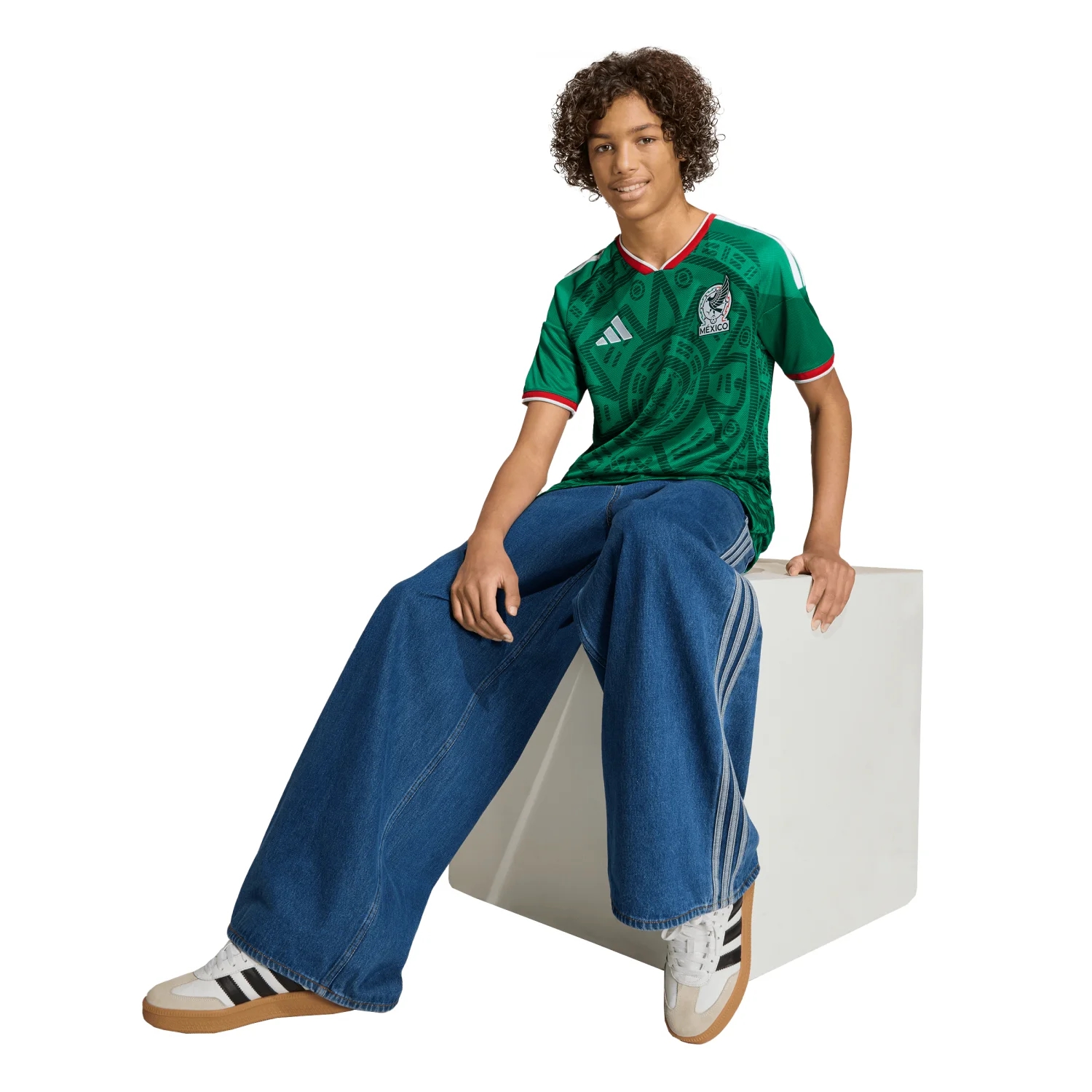 Mexico 2026 Home Jersey - Youth "El Tri" Kids Kit