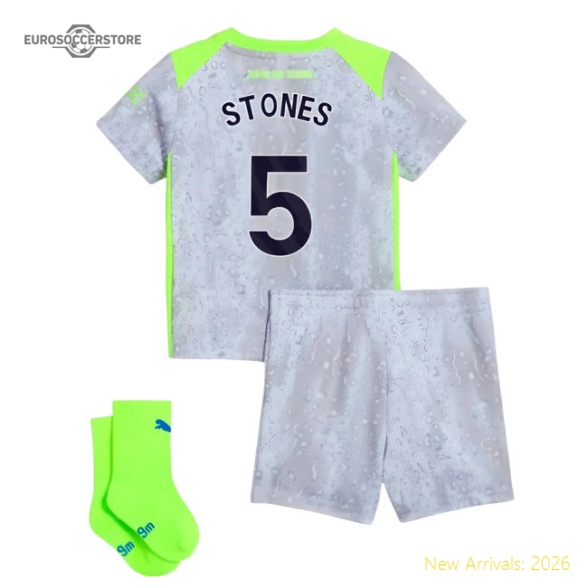 2025-2026 Man City Third Baby Kit (Stones 5)-The Soccer Shirt Hub