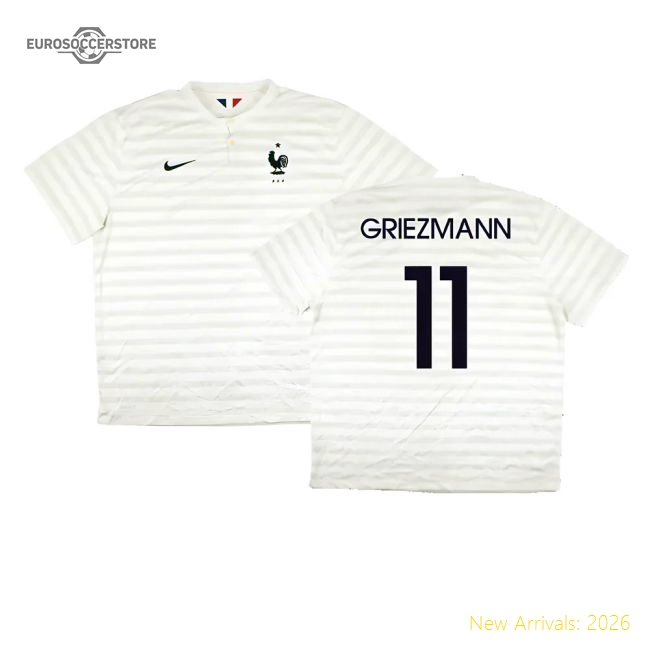 France 2014-15 Away Shirt ((Very Good) XXL) (Griezmann 11)-The Soccer Shirt Hub
