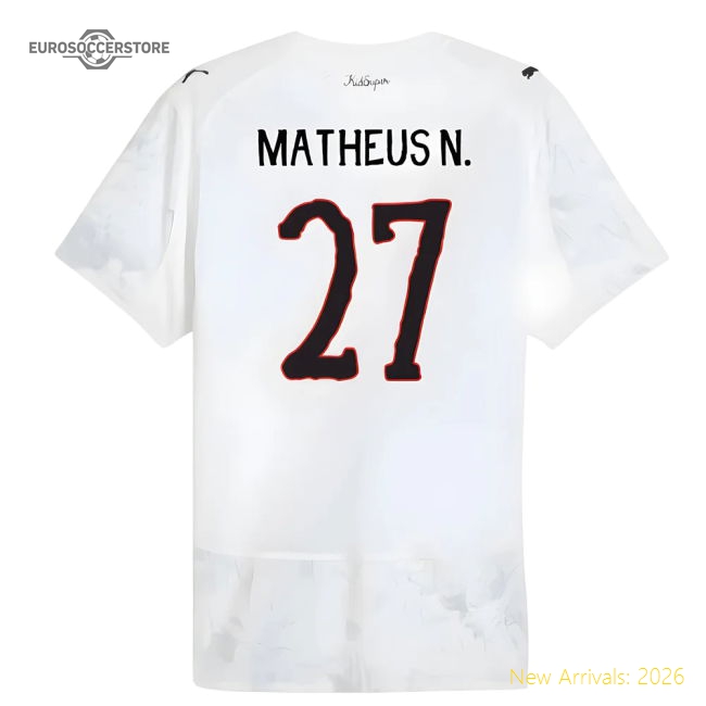 2025-2026 KIDSUPER x Manchester City CWC Authentic Shirt (White) (Matheus N. 27)-The Soccer Shirt Hub
