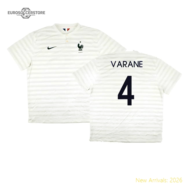 France 2014-15 Away Shirt ((Very Good) XXL) (Varane 4)-The Soccer Shirt Hub