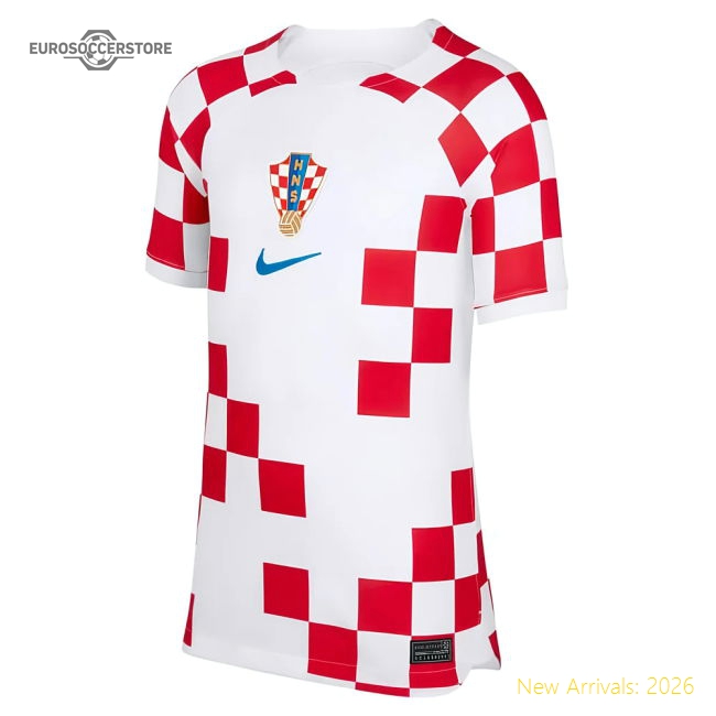 2022-2023 Croatia Home Shirt (Kids)-The Soccer Shirt Hub