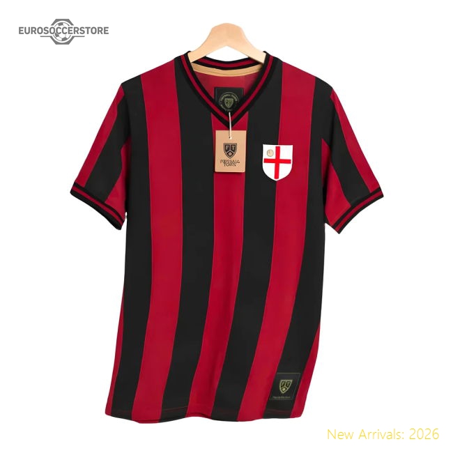 Milan La Croce Home Retro Shirt-The Soccer Shirt Hub