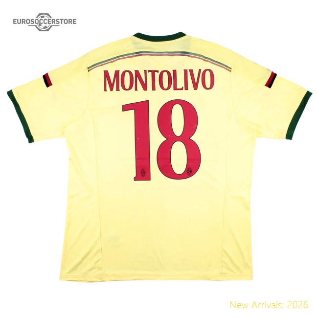 AC Milan 2014-15 Third Shirt (XL) Montolivo #18 (Excellent)-The Soccer Shirt Hub