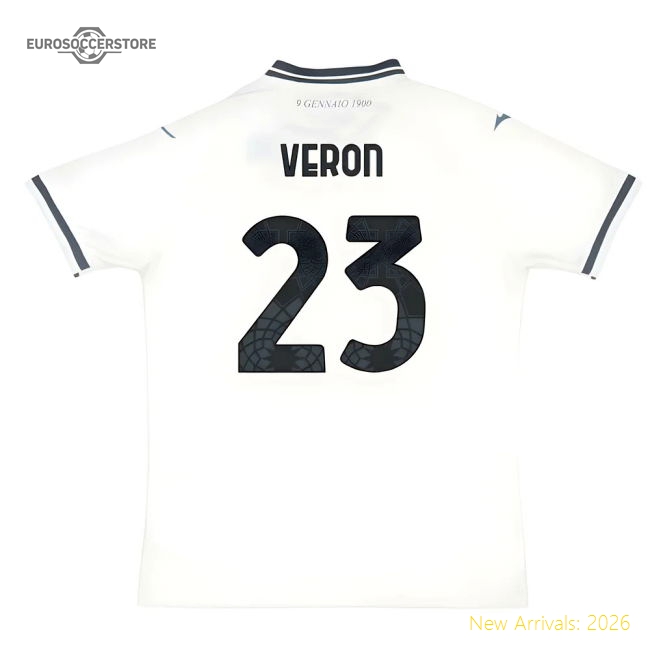 2025-2026 Lazio Away Shirt (Veron 23)-The Soccer Shirt Hub