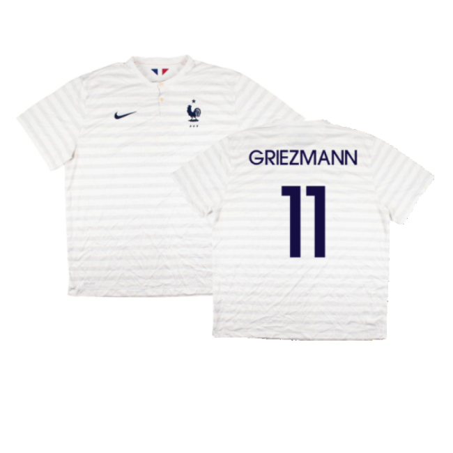 France 2014-15 Away Shirt ((Very Good) XXL) (Griezmann 11)-The Soccer Shirt Hub