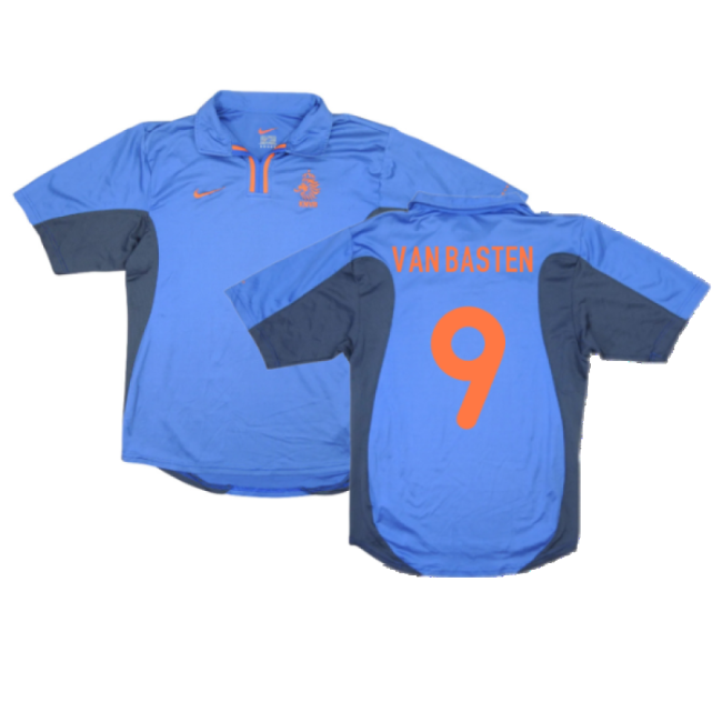 Holland 2000-02 Away Shirt ((Very Good) XL) (Van Basten 9)-The Soccer Shirt Hub