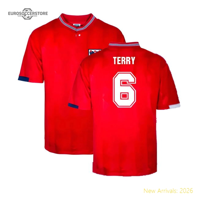 England 1989 Away Retro Shirt (Terry 6)-The Soccer Shirt Hub