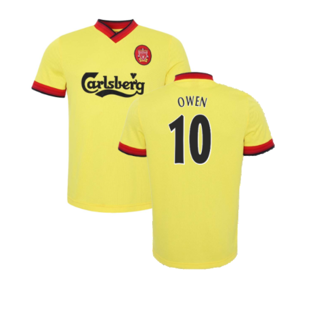 1997-1998 Liverpool Away Retro Shirt (OWEN 10)-The Soccer Shirt Hub