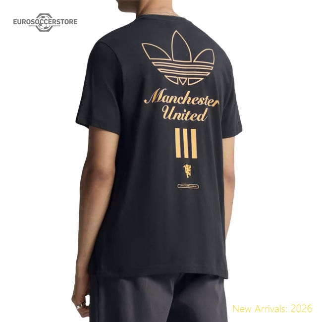 2025-2026 Man Utd Icon Graphic T-shirt (Black)-The Soccer Shirt Hub