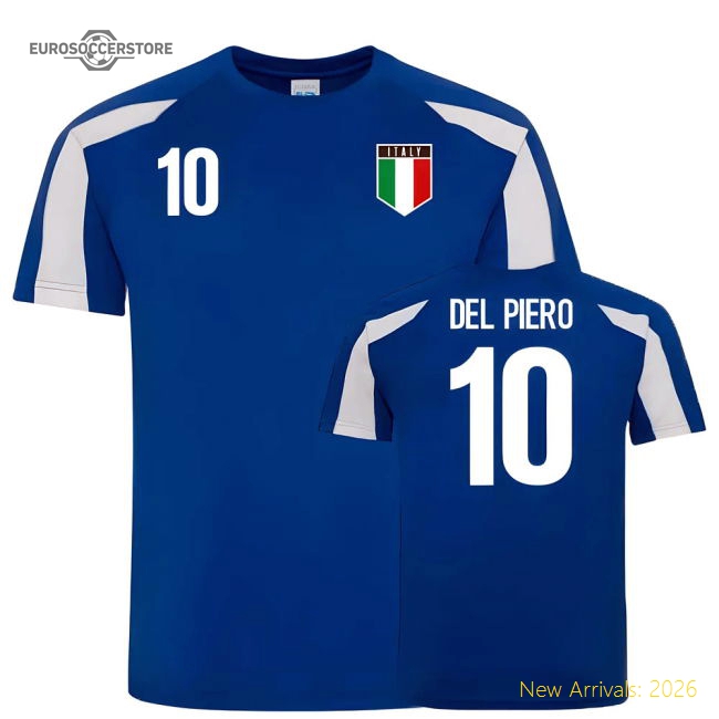 Italy Sports Training Jersey (Totti10)-The Soccer Shirt Hub