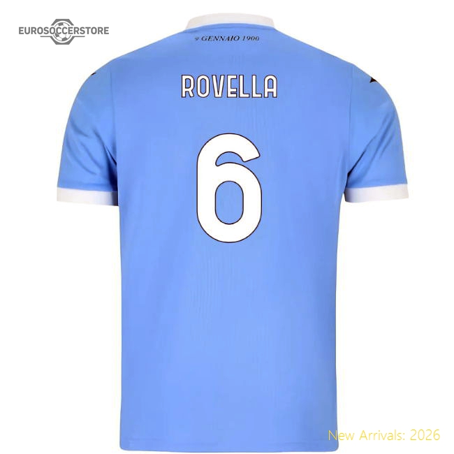 2025-2026 Lazio Home Shirt (Kids) (Rovella 6)-The Soccer Shirt Hub