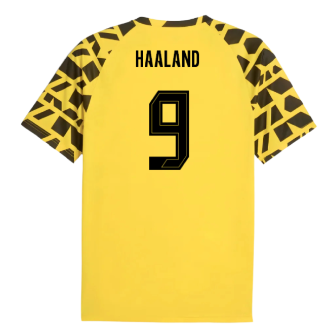 2025-2026 Borussia Dortmund Warm Up Jersey (Yellow) (Haaland 9)-The Soccer Shirt Hub