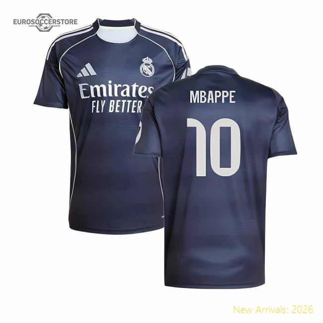 2025-2026 Real Madrid Away Shirt (Mbappe 10)-The Soccer Shirt Hub