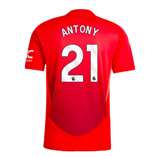 2024-2025 Man Utd Authentic Home Shirt (Antony 21)-The Soccer Shirt Hub