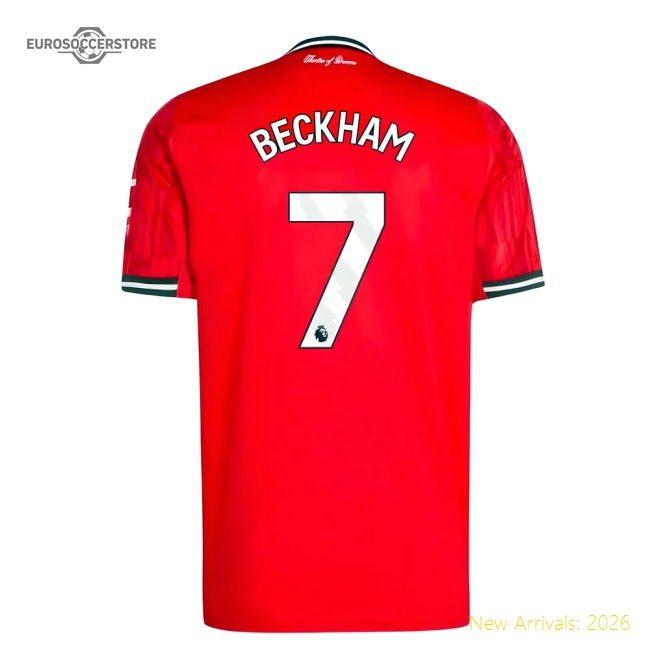 2025-2026 Man Utd Home Shirt (Beckham 7)-The Soccer Shirt Hub