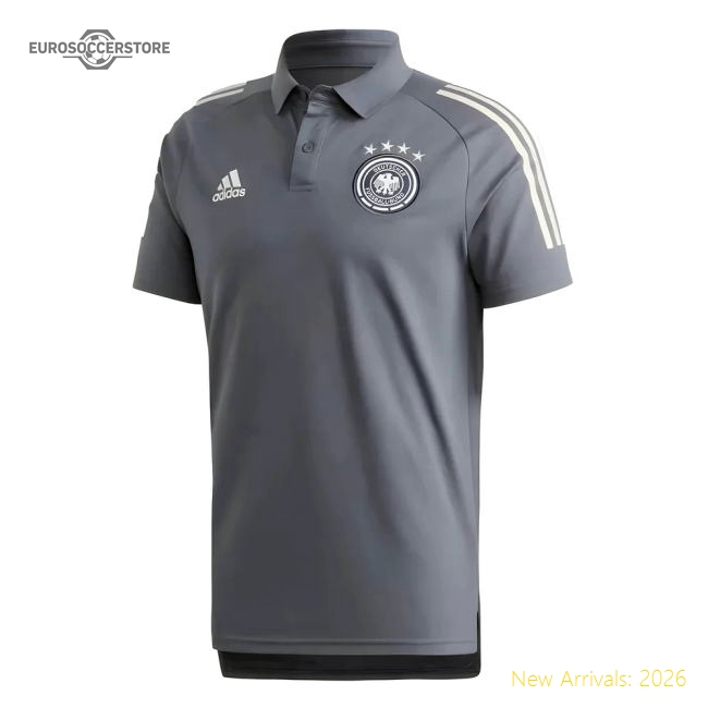 2020-2021 Germany Adidas Polo Shirt (Onix)-The Soccer Shirt Hub